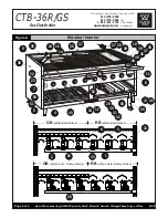 Preview for 2 page of Bakers Pride Dante CTB-36GS Parts List