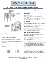 Bakers Pride Il Forno Classico PB-24 Dimensions And Specifications preview