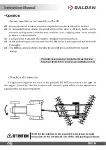 Preview for 42 page of Baldan CRI Instruction Manual