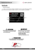 Preview for 110 page of Baldan DCF-CO Instruction Manual