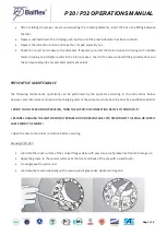 Preview for 15 page of Balflex P20 Operation Manual