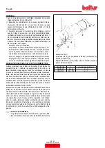 Preview for 30 page of baltur 56510010 Instruction Manual For Installation, Use And Maintenance