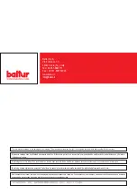 Preview for 114 page of baltur btg 15 me User Instructions