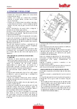 Preview for 18 page of baltur TBG 45 PV Instruction Manual For Installation, Use And Maintenance