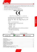 Preview for 3 page of baltur TBG 45 Manual User Instructions