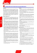 Preview for 4 page of baltur TBG 45 Manual User Instructions