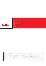 Preview for 160 page of baltur TBG 45 Manual User Instructions