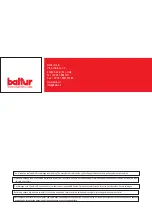 Preview for 124 page of baltur TBG 85 ME User Instruction Manual