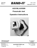 Preview for 1 page of Band-it A35199 Operation Instructions Manual