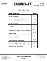 Preview for 2 page of Band-it A35199 Operation Instructions Manual