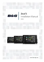 B&G Zeus3S Installation Manual preview