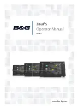 B&G Zeus3S Operator'S Manual preview