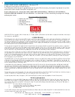 Preview for 2 page of B&K Reference 70 HT 70 Quick Start Manual