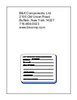 Preview for 20 page of B&K ST260 Owner'S Manual