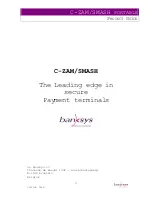 Preview for 23 page of Banksys C-ZAM/SMASH PORTABLE Product Manual