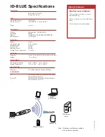 Preview for 2 page of Baracoda IDBlue Specifications