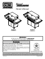 Barbeques Galore Grand Endevator GE3BSSLP Owner'S Manual preview