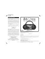 Barbie IHOME BIM22 User Manual preview