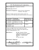 Preview for 2 page of Barnant Company 689-0010 Operating Instructions Manual