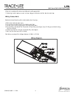 Preview for 2 page of Baron TRACE-LITE LPA Installation Instructions