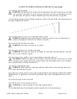 Preview for 14 page of Barreto E622GT Owner'S/Operator'S Manual