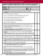 Preview for 24 page of Barrier Systems X-TENSION XTGTSS1 Installation And Maintenance Manual