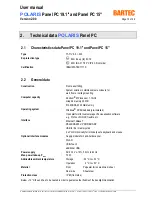 Preview for 10 page of Bartec POLARIS Panel PC 15" User Manual