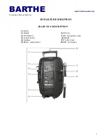 Preview for 6 page of Barthe SOL 160 User Manual