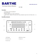 Preview for 8 page of Barthe SOL 300 User Manual