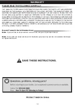 Preview for 20 page of Barton 94023 Owner'S Manual And Safety Instructions