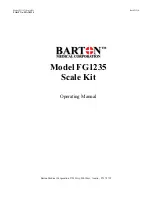 Barton FG1235 Operating Manual preview