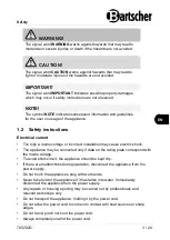 Preview for 5 page of Bartscher 700202G Original Instruction Manual