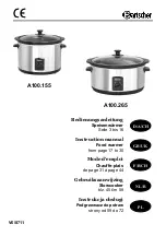 Preview for 1 page of Bartscher A100265 Instruction Manual