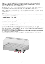 Preview for 6 page of Bartscher A203.097 Instructions For Installation And Use Manual