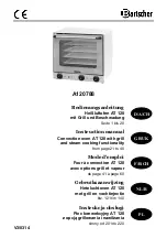 Bartscher AT 120 Instruction Manual preview
