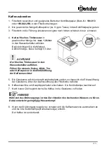 Preview for 15 page of Bartscher Aurora 22 Instruction Manual