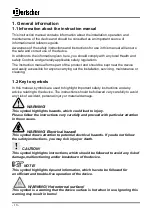 Preview for 22 page of Bartscher Aurora 22 Instruction Manual