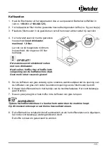 Preview for 63 page of Bartscher Aurora 22 Instruction Manual