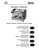 Preview for 1 page of Bartscher Coffeeline 90.160 Instruction Manual