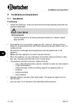 Preview for 14 page of Bartscher M8000 Manual