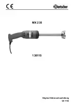 Bartscher MX 235 Manual preview