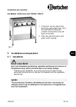 Preview for 17 page of Bartscher TB1100PF Instruction Manual