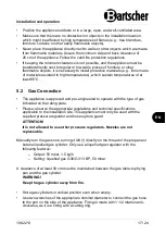 Preview for 19 page of Bartscher TB1100PF Instruction Manual