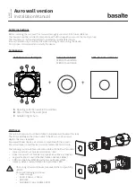 Preview for 1 page of Basalte Auro Wall 0181-CC Installation Manual