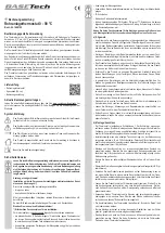 Preview for 1 page of BASETech 1465105 Operating Instructions Manual