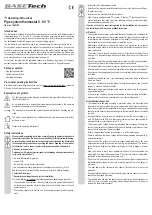 Preview for 3 page of BASETech 1465105 Operating Instructions Manual