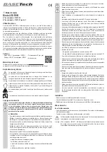 Preview for 5 page of BASETech 1507020 Operating Instructions Manual