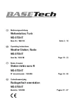 BASETech 1604185 Operating Instructions Manual preview