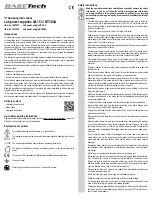 Preview for 4 page of BASETech 1613363 Operating Instructions Manual