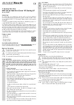 Preview for 4 page of BASETech 1615870 Operating Instructions Manual